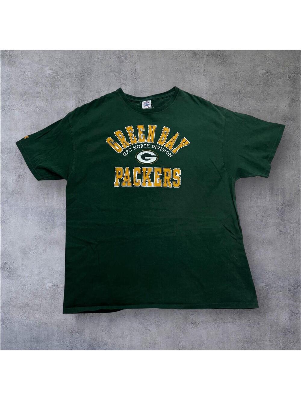 Vintage Y2K Green Bay Packers Nfc North Division Football Delta Tag Tee XL